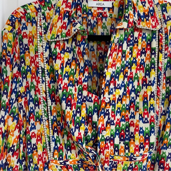 AREA Rainbow Blouse and Bra - Picture 2 of 6